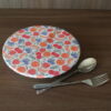 Charlotte couvre-plat &agrave; motifs tissu certifi&eacute; contact alimentaire
